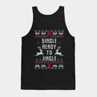 Single Ready To Jingle Funny Ugly Christmas Sweater Gift Tank Top